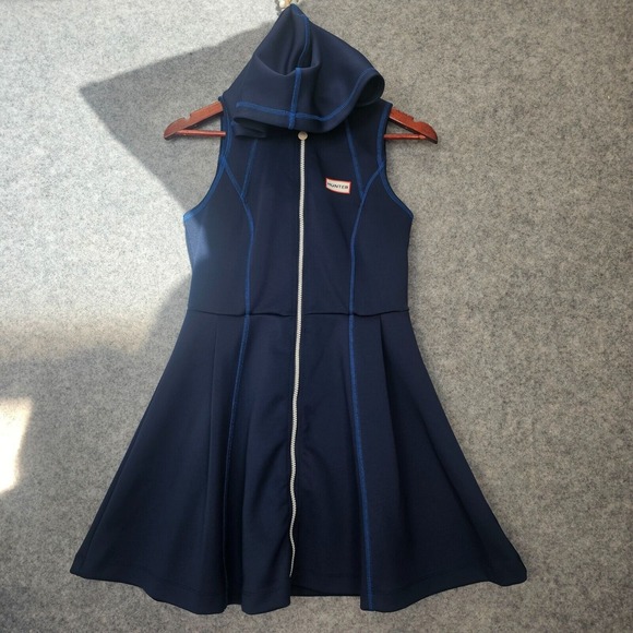 Tennis Dress Womens XS Navy Zip Scuba Skater‎ Outdoor HUNTER for TARGET - Picture 1 of 13